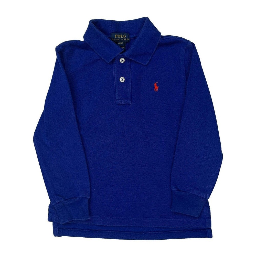 Age 4 Polo By Ralph Lauren Polo Shirt - Small Blue Cotton