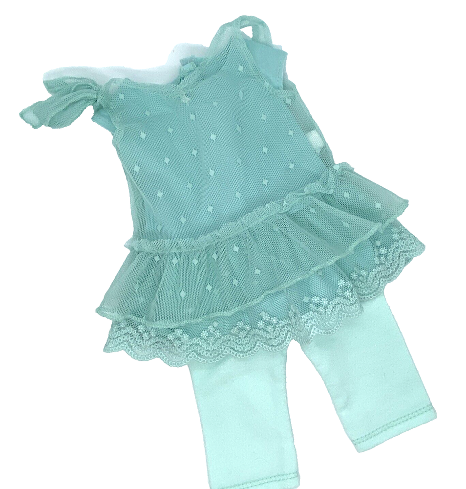 American Girl Truly Me Aqua Lace Dress and Leggings Set