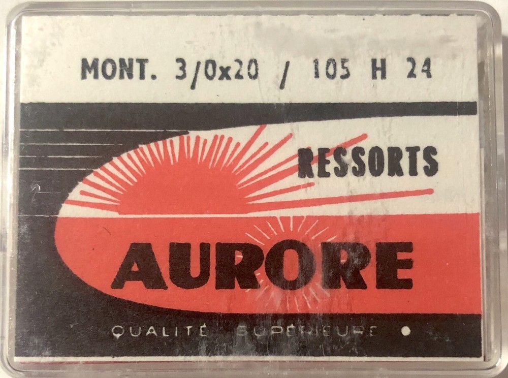 1X=1 Mainspring X 0760 1.05 X 0.085 Ø 7.5 Watch Spring 105 H 24 3 / 0 X 20