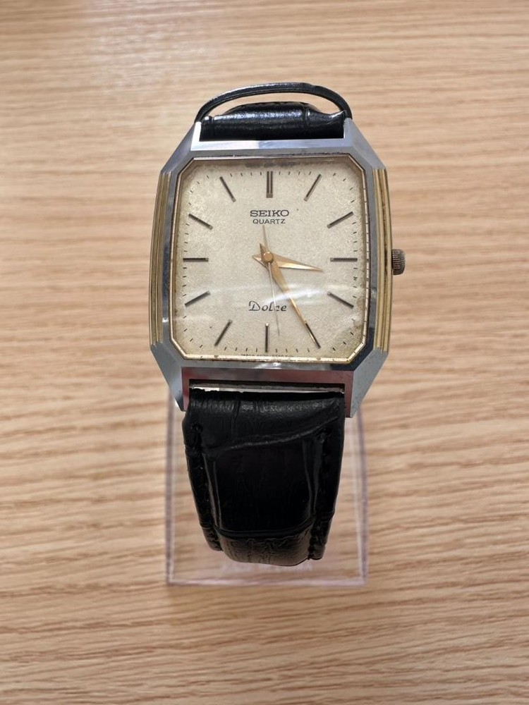 Seiko Dolce Men's Watch with Genuine Leather Strap