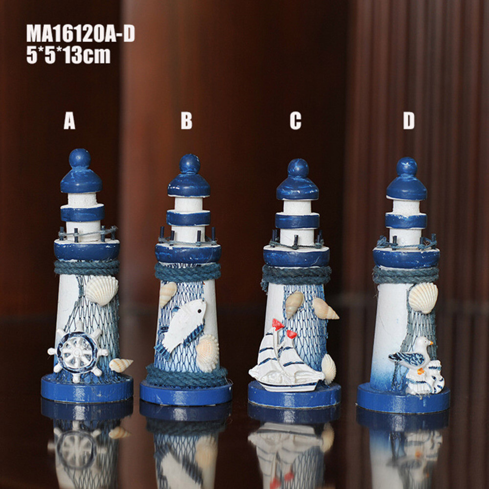 Nautical Decorations for Home Mini Lighthouses Figurine Ocean Seaside