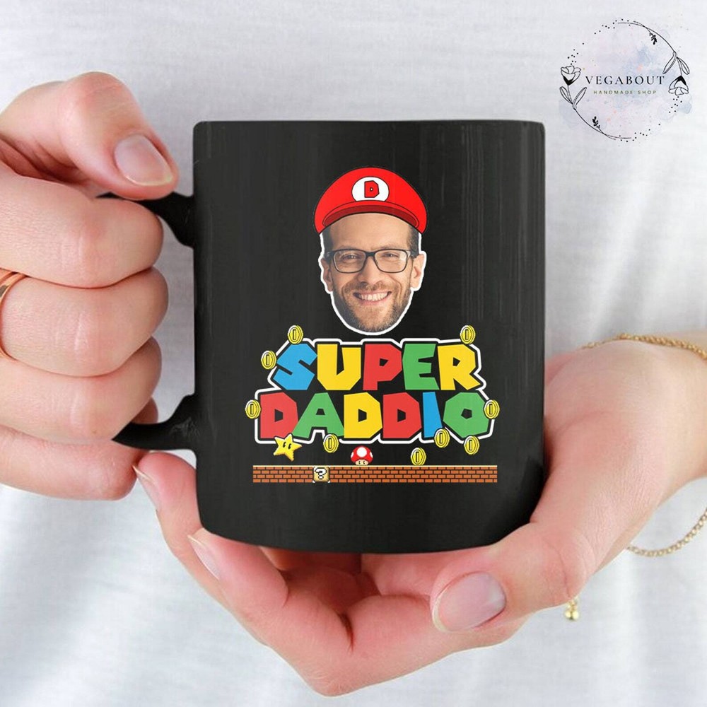 Super Daddio Coffee Mug Fathers Day Mug Custom Photo Mug For Father Daddy Mug Ne