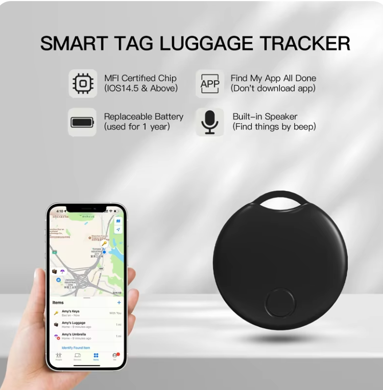 bluetooth gps nfc tag tracker for apple find my