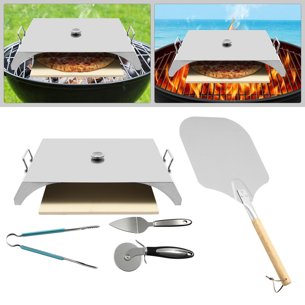 12-Inch Outdoor Pizza Oven Grill Kit with Pizza Shovel