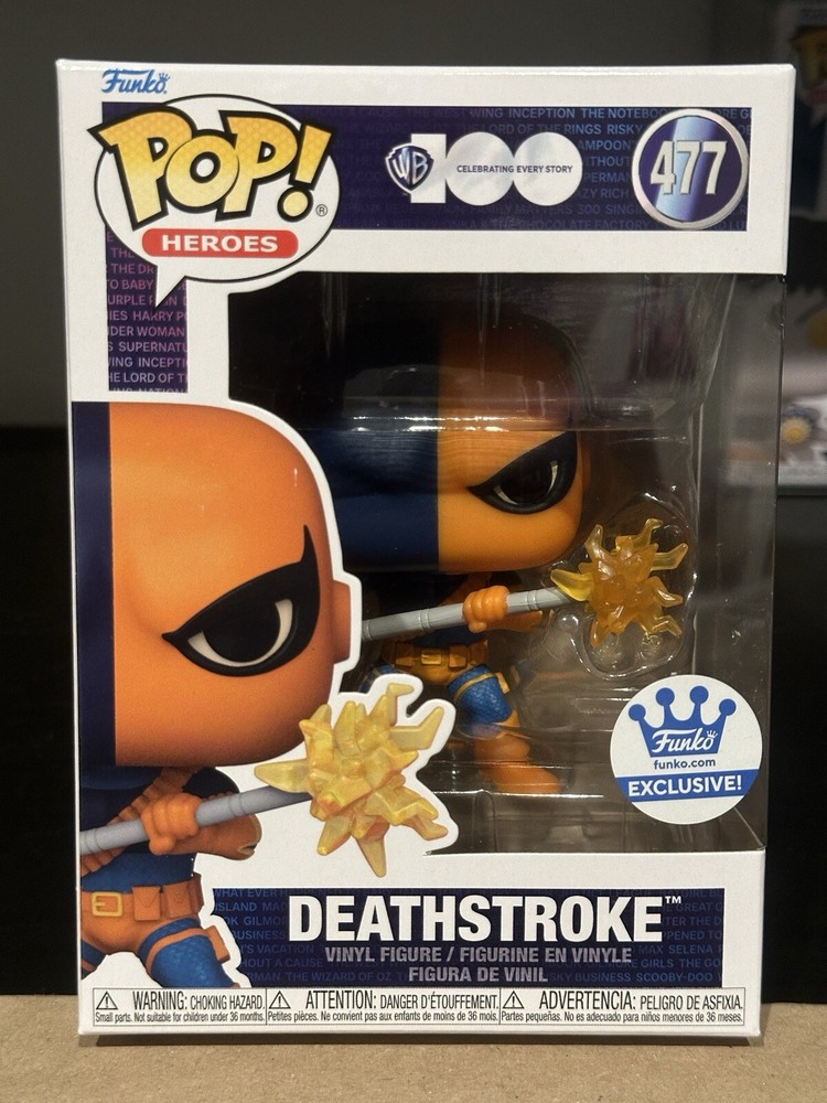 Funko Pop! DC Comics - Deathstroke #477 Funko Shop Exclusive With Protector