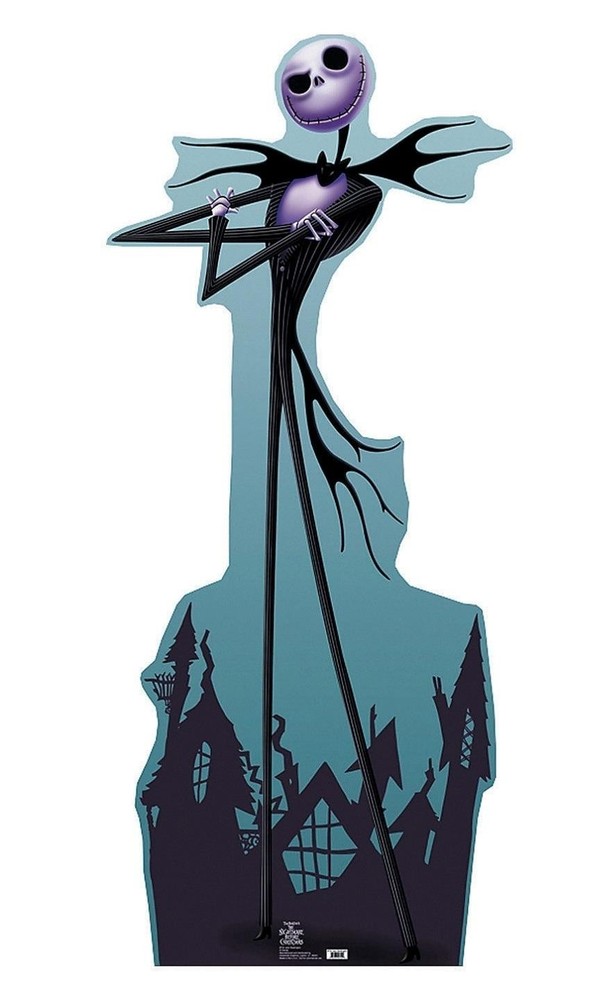 Nightmare Before Christmas 6-Foot Jack Skellington Cardboard Standee Halloween Party Decor