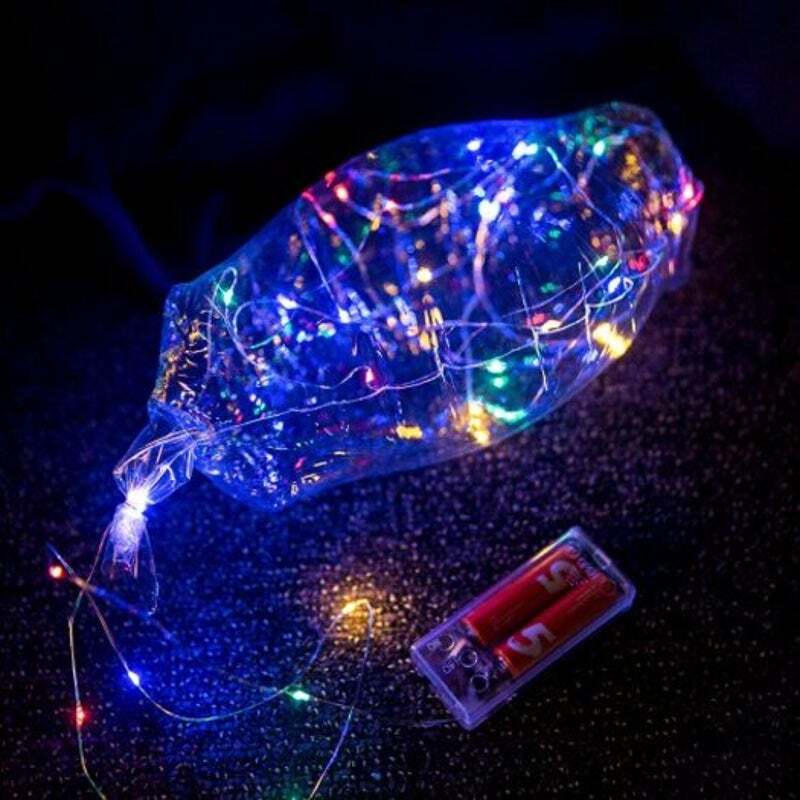 Bobo Balloon Led String Light For Christmas Party Decor Rgb 2 X Aa Battery Power
