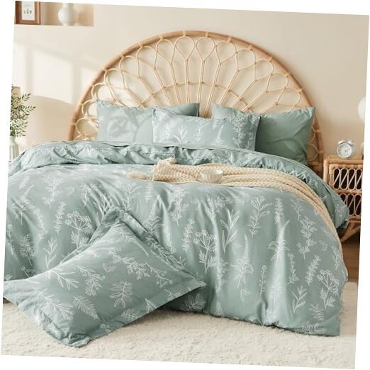 Bed in a Bag Queen 7 Pieces, Sage Green Queen(88