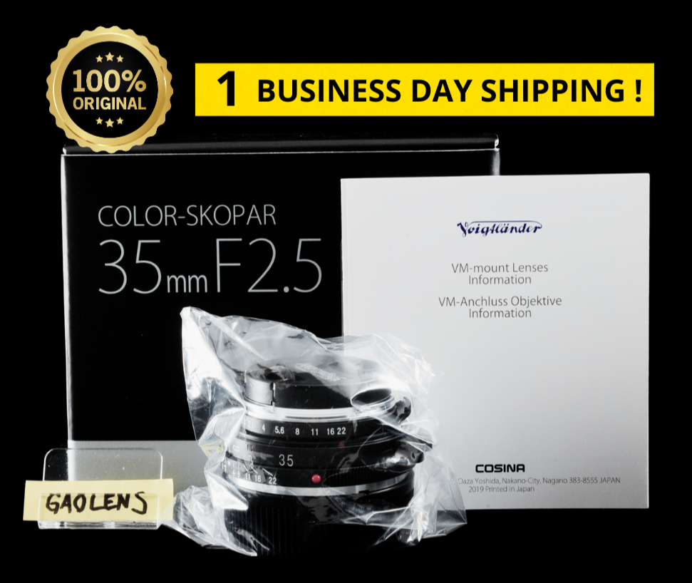 Voigtlander Color Skopar 35mm F2.5 PII VM Leica M Mount Wide Angle MF Lens New