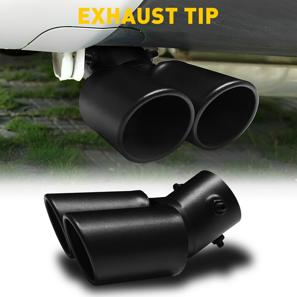 Car Rear Exhaust Pipe Tail Muffler Tip Auto Accessories Replace Kit Black