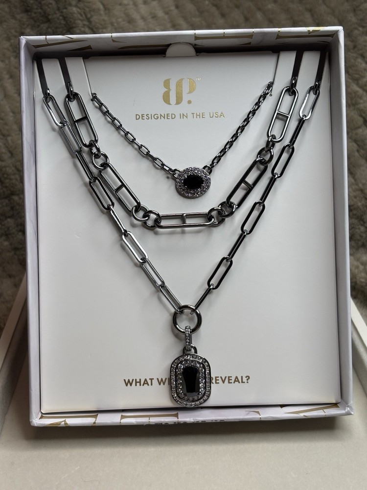 Bp Jewelry Luxe Layers Say It With Fire Necklace