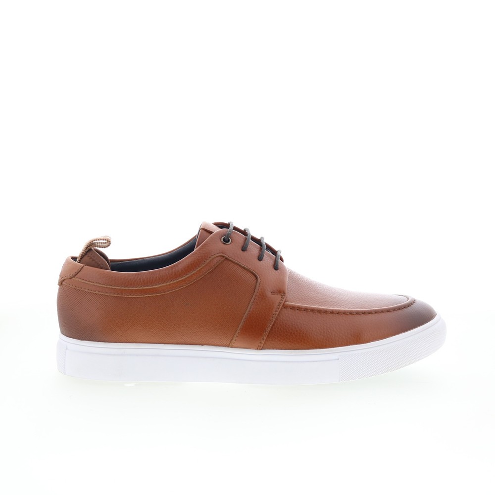 Robert Graham Basque RG5768L Mens Brown Leather Lifestyle Sneakers Shoes 9