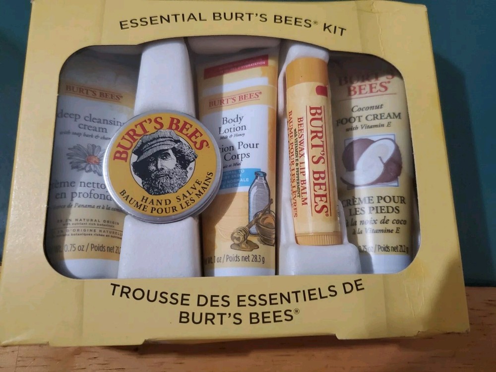 Burt's Bees, 5 Body Care Products, Essential Burt's Bees Kit, Travel Size-New