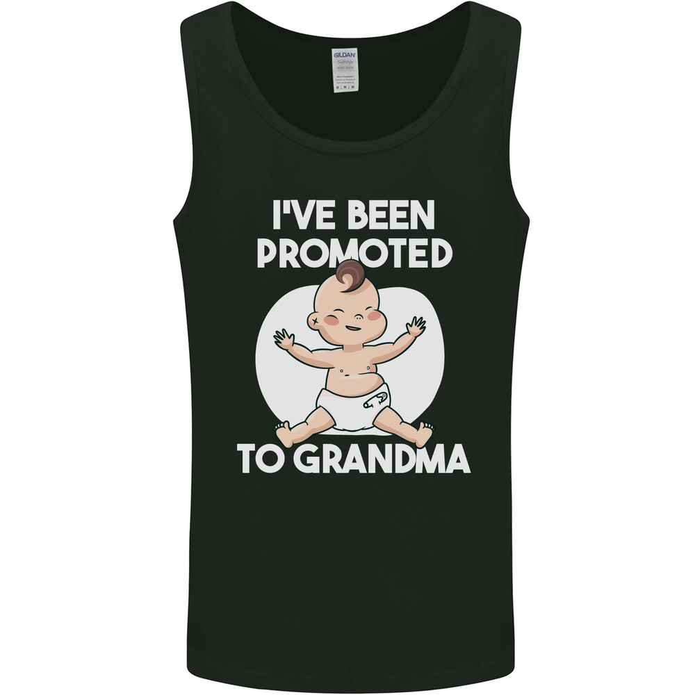Promoted to Grandma Funny Baby Boy Girl Mens Vest Tank Top
