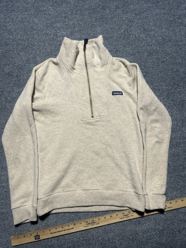 Patagonia Men’s Wool is Blend 1/2 Zip Sweater Small Small Size Small