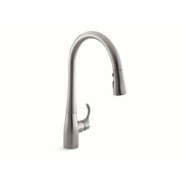 Single-Handle Pull-Down Sprayer Kitchen Faucet with DockNetik in Stainless Steel