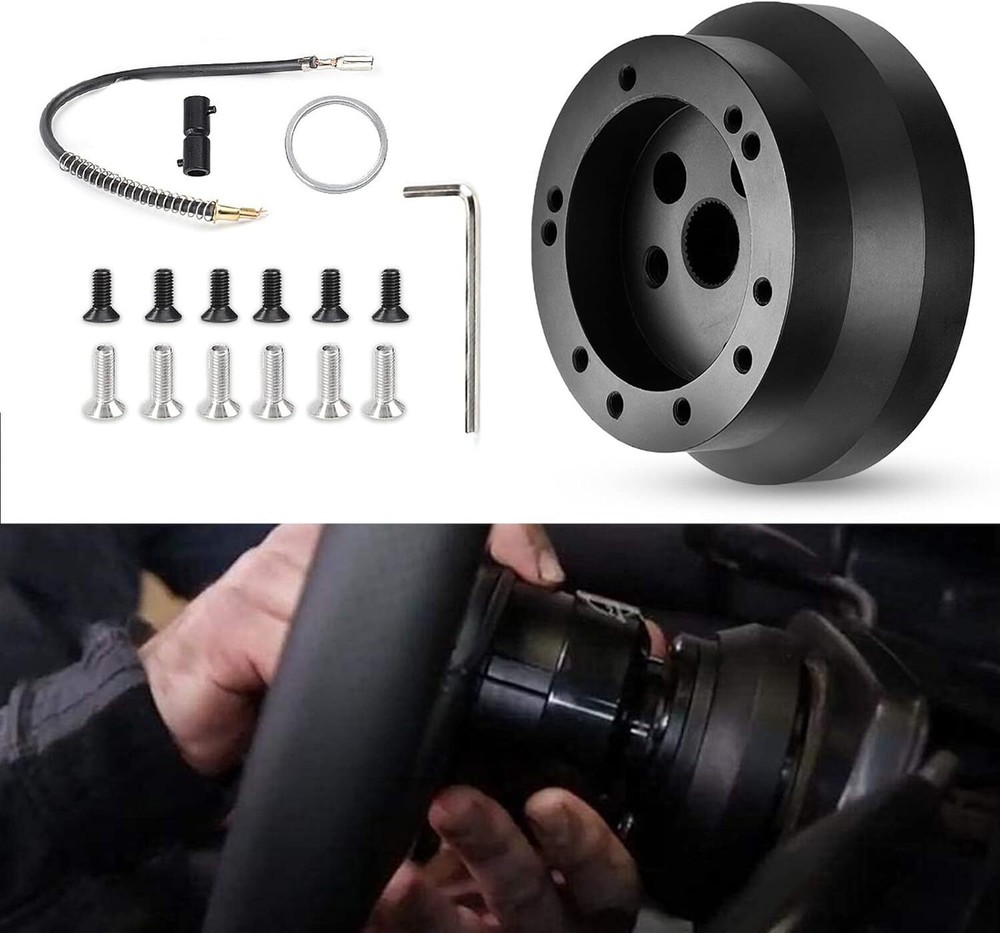 5 & 6 Hole Steering Wheel Polished Hub Adapter Flaming River Ididit For GM Chevy