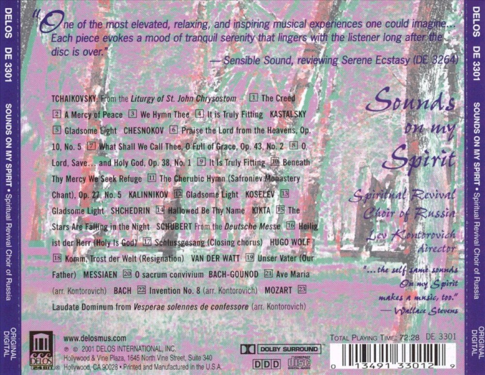 Spiritual Revival Choir of Russia Sounds On My Spirit New CD