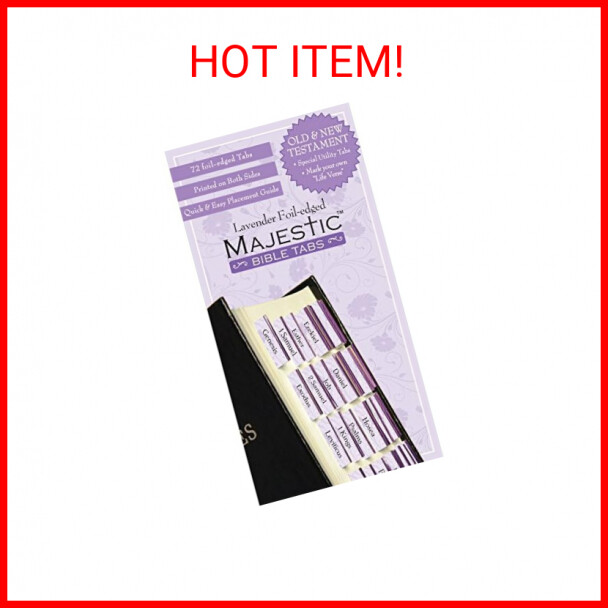 Lavender Majestic Bible Tabs Book Vintage 2009 Edition