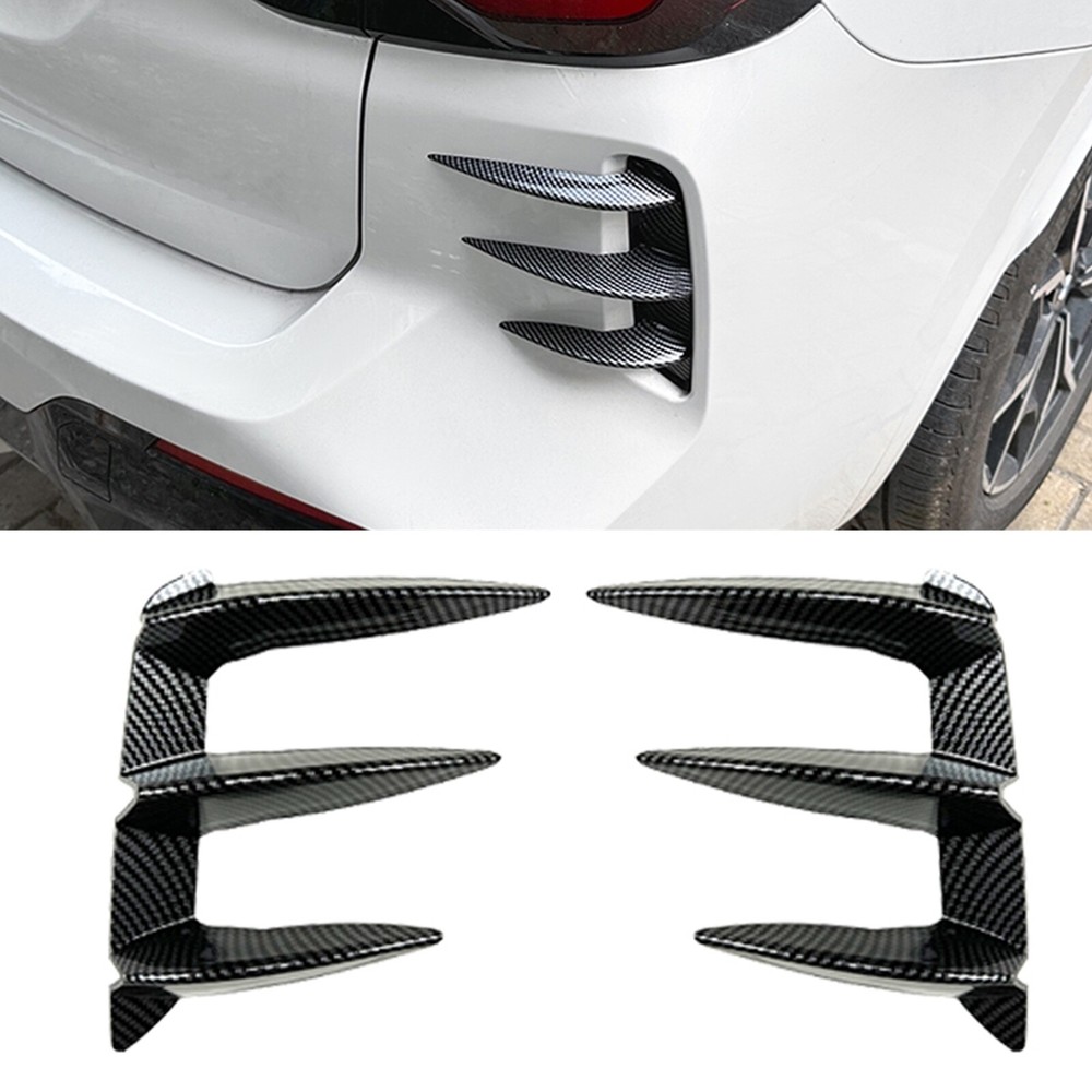 2x Rear Side Air Vent Trim Cover For BMW X3 G01 LCI M Sport 2022-24 Carbon Look