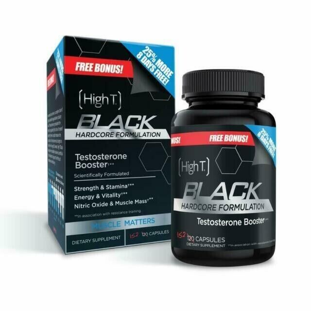 High T Black Testosterone Booster Supplements Strength Stamina Sex Drive 152ct