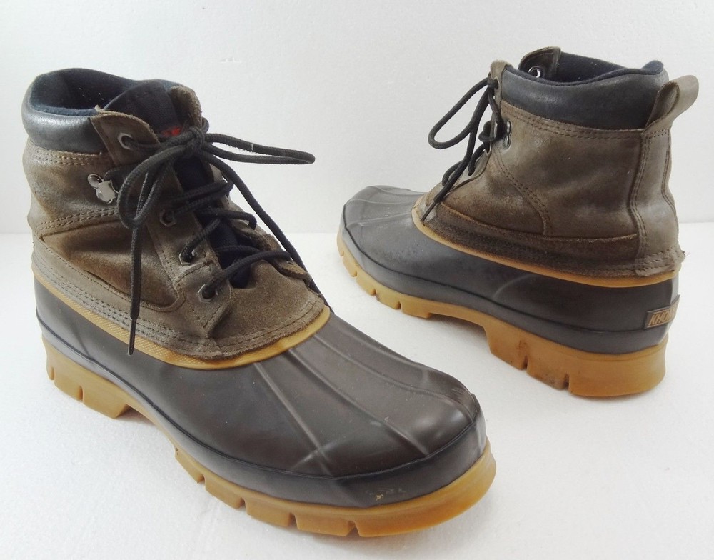 Khombu Mens 12 M Juno Brown Duck Boots Steel Shank