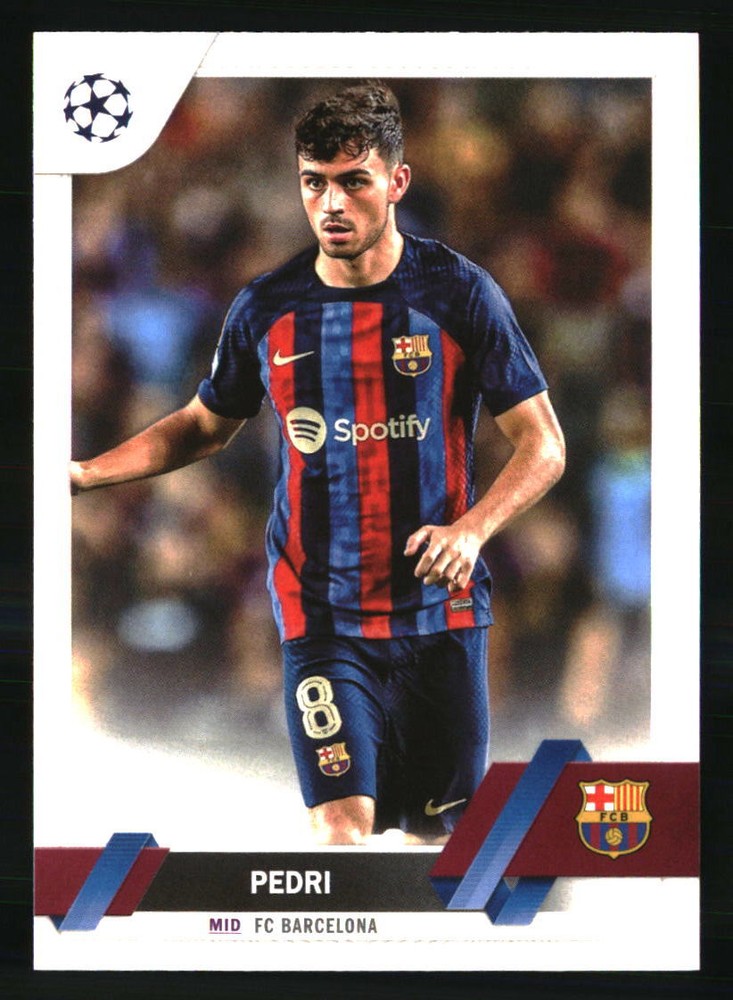 Pedri 2022-23 Topps Chrome UEFA Club Competitions #136 SOCCER Card