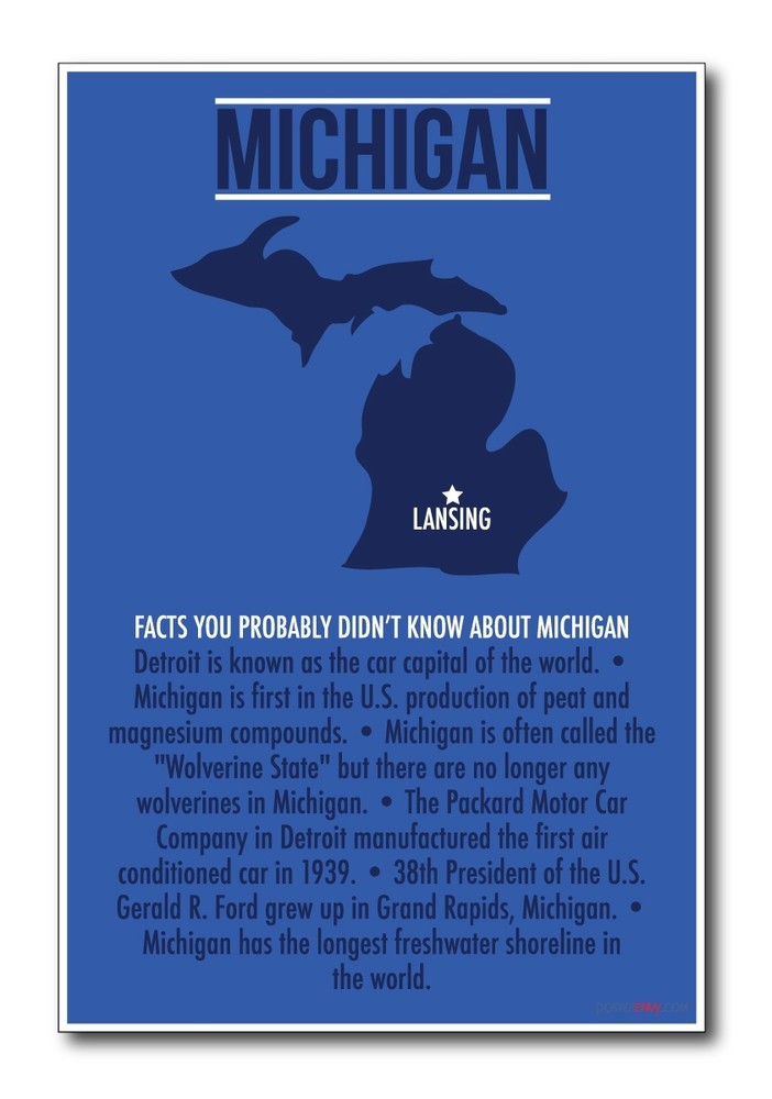 Michigan - NEW US Travel Poster