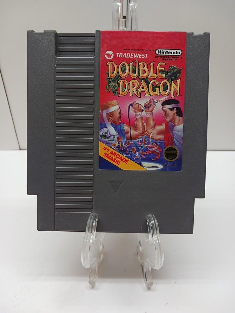 Double Dragon NES 1988 - Cleaned & Tested - Works Great-image
