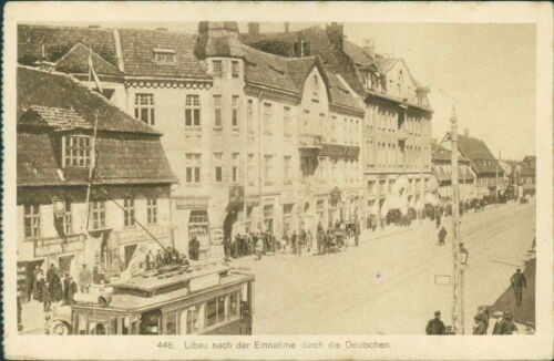 Ansichtskarte Lettland Libau nach Einnahme durch die Deutschen 1916 (b148)