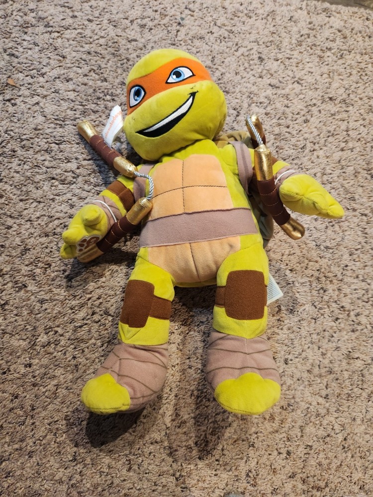 Build A Bear Michelangelo Teenage Mutant Ninja Turtles Plush Stuffed Animal Smoke Free Home