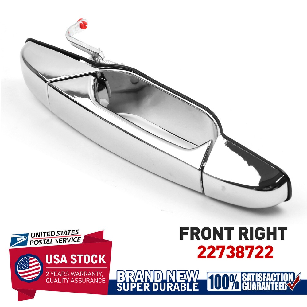 New Chrome Door Handle Front Right Passenger Side For 2007-2013 GMC Sierra 1500