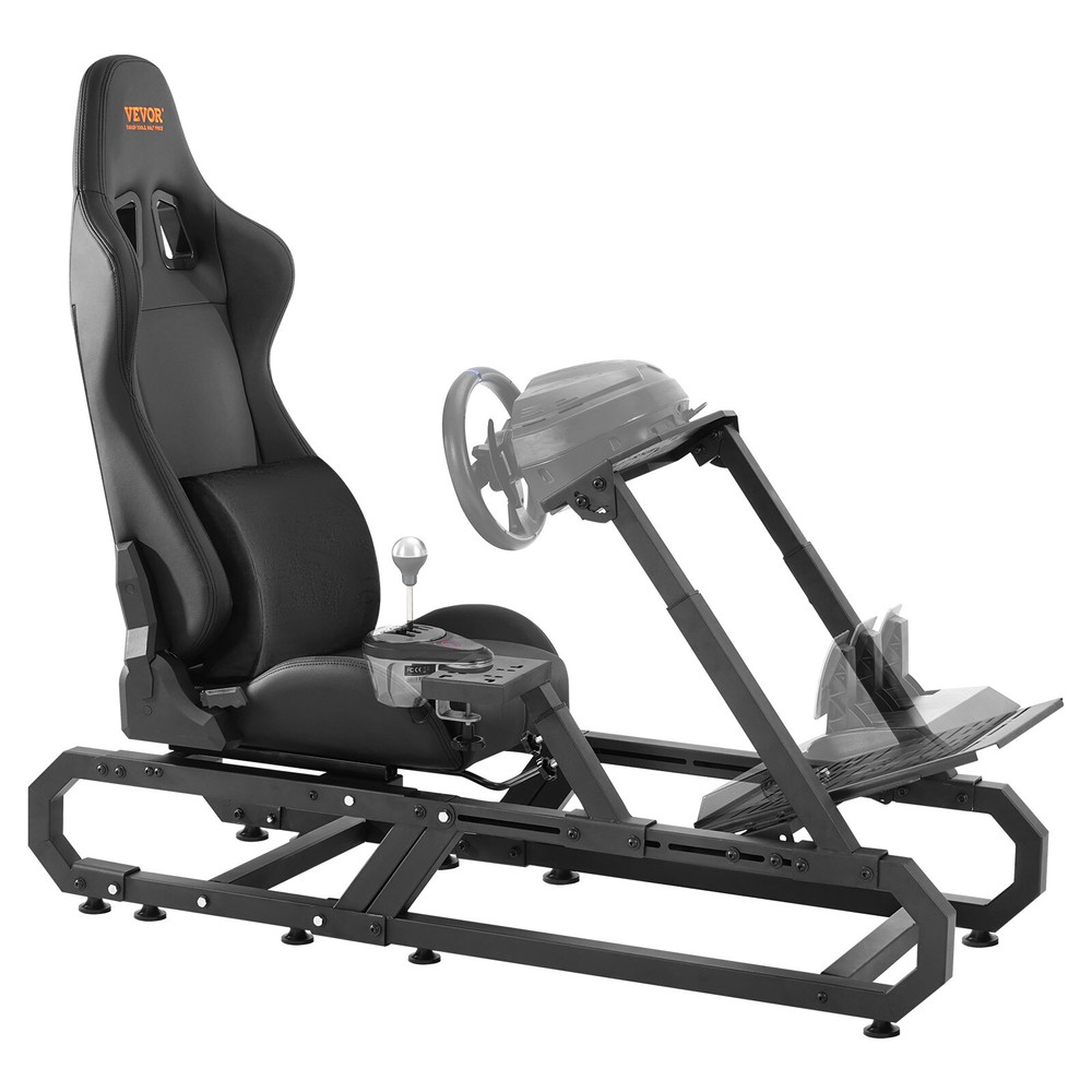 VEVOR Racing Sim Cockpit Stand with Seat Adjustable for Logitech G923/G920/G29