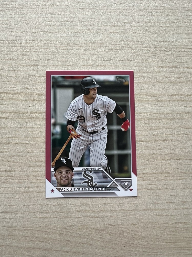 2023 Topps Update Mother's Day Hot Pink /50 Andrew Benintendi #US28