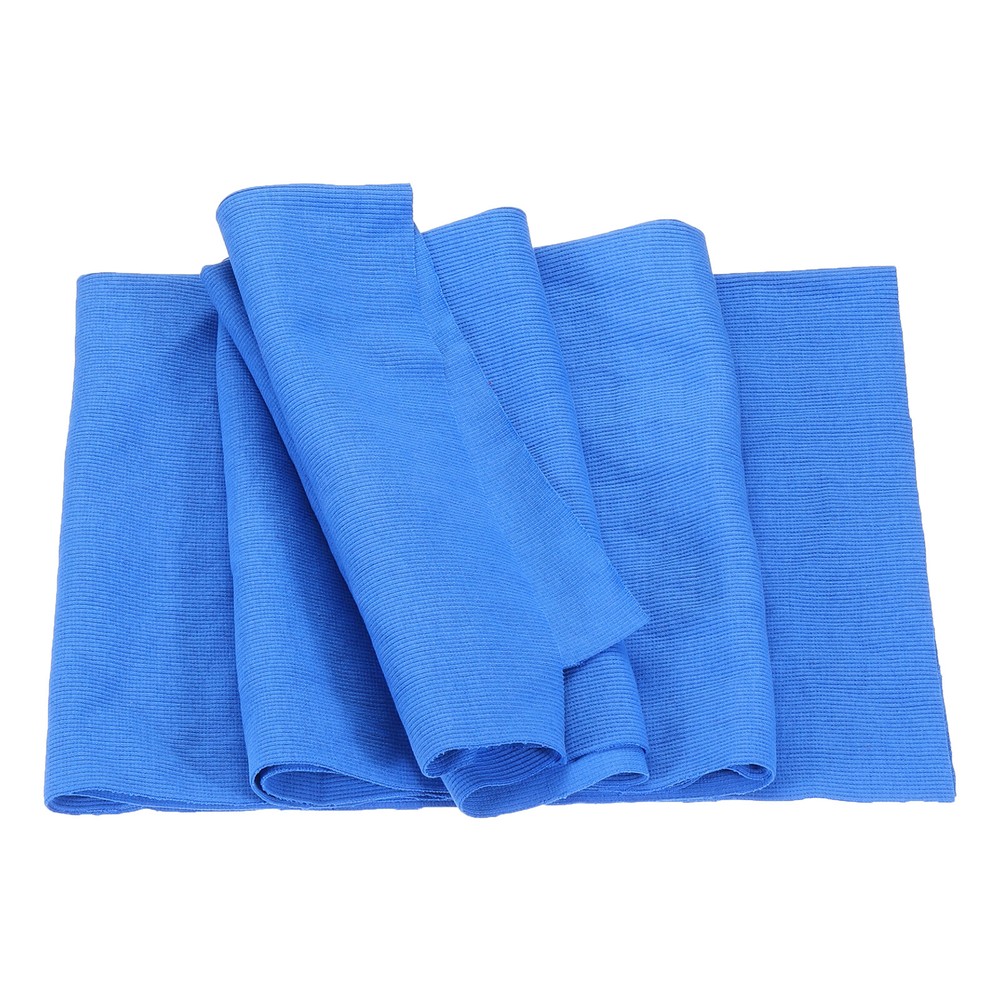 50cmx1.2m Elastic Cuffs Ribbed Trim Cotton Fabric Knitted Stretch Band Sky Blue