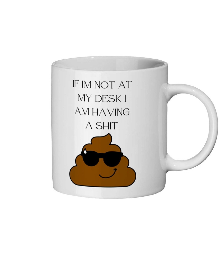 Rude Work Mug Funny Coffee Cup Gift For Colleague Or Coworker