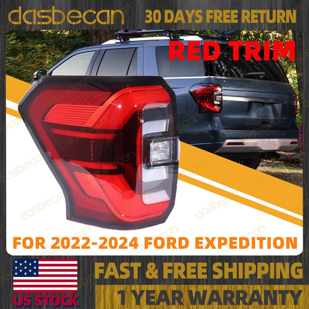 Left Driver Side LED Tail Light For Ford Expedition 2022-2024 NL1Z-13405-F