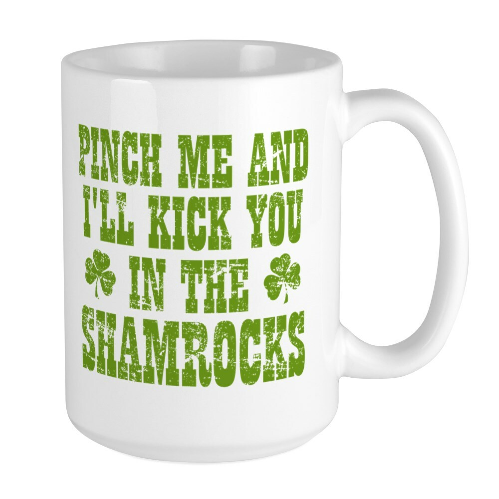 CafePress Shamrocks Coffee Mug, Large 15 oz. White Coffee Cup (1735791387)