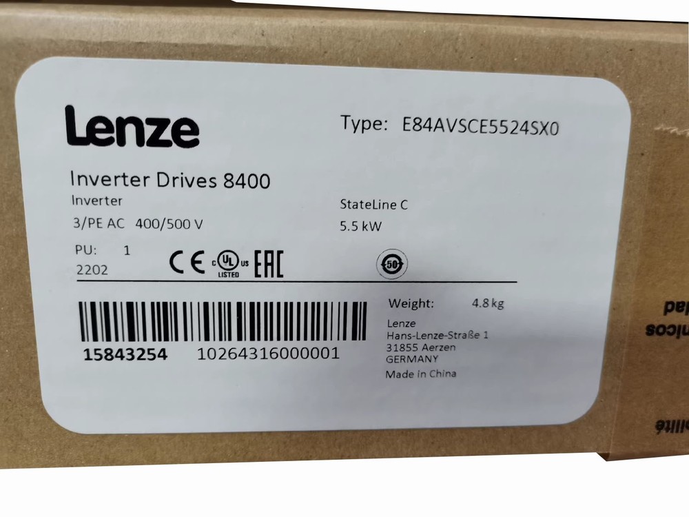 E84AVSCE5524SX0 NEW LENZE E84AVSCE5524SX0 Inverter