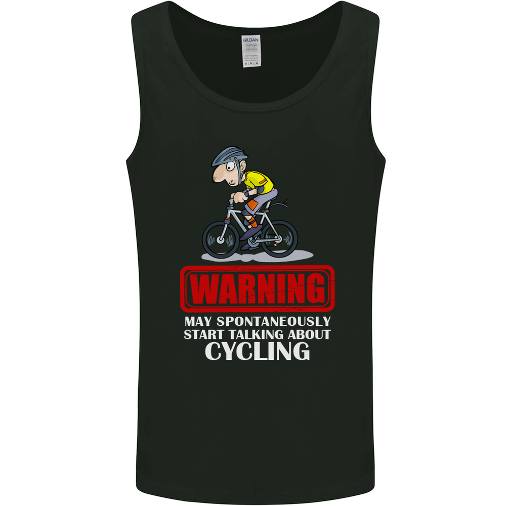 May Start Talking About Cycling Funny Mens Vest Tank Top