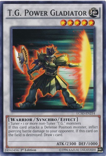 T.G. Power Gladiator LC5D-EN214 Common 1st Edition Near Mint Yugioh Card