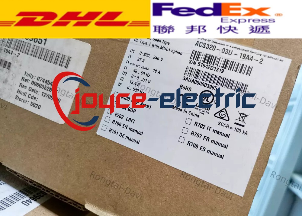 Brand New in box  ABB ACS320-03U-19A4-2 Frequency converter Expedited Shipping