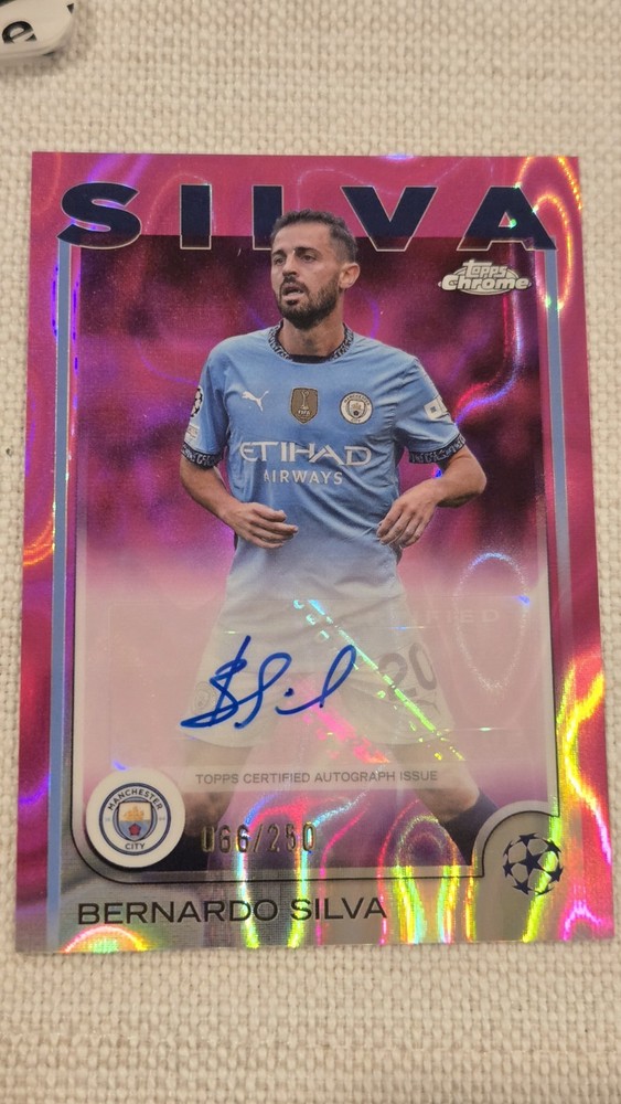 2024 Topps Chrome UEFA Soccer Lot (10 Cards) Autos + Numbered /75 /99 /150
