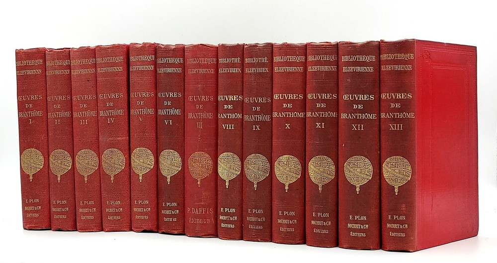 OEUVRES COMPLETES de BRANTOME. 13 vol. 1858-95 Bib. Elzevirienne. Mérimée
