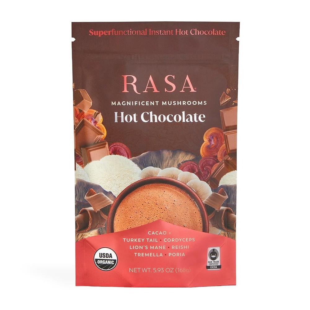 Organic Adaptogenic Hot Chocolate Mix with Cacao & Mushrooms - 14 Servings