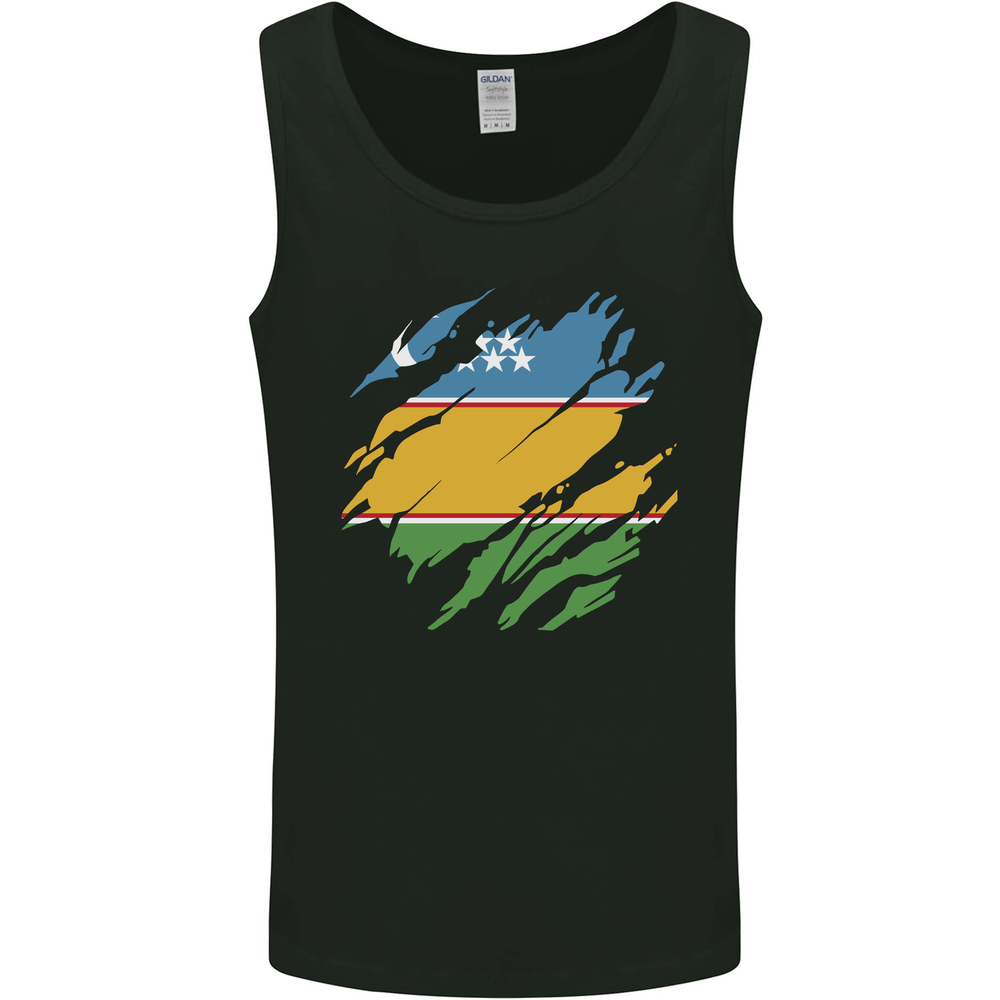 Torn Flag Karakalpakktsan Mens Vest Tank Top