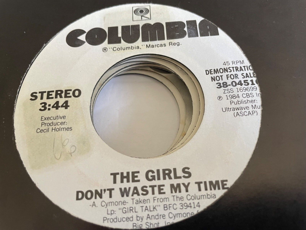 AS185 45RPM POP R&&The Girls Don’t waste my time same flip Columbia 04510 promo
