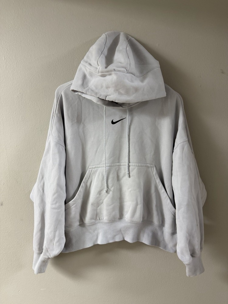 Nike Womens M Hoodie Phoenix Fleece Oversized Pullover Sweatshirt Center Swoosh