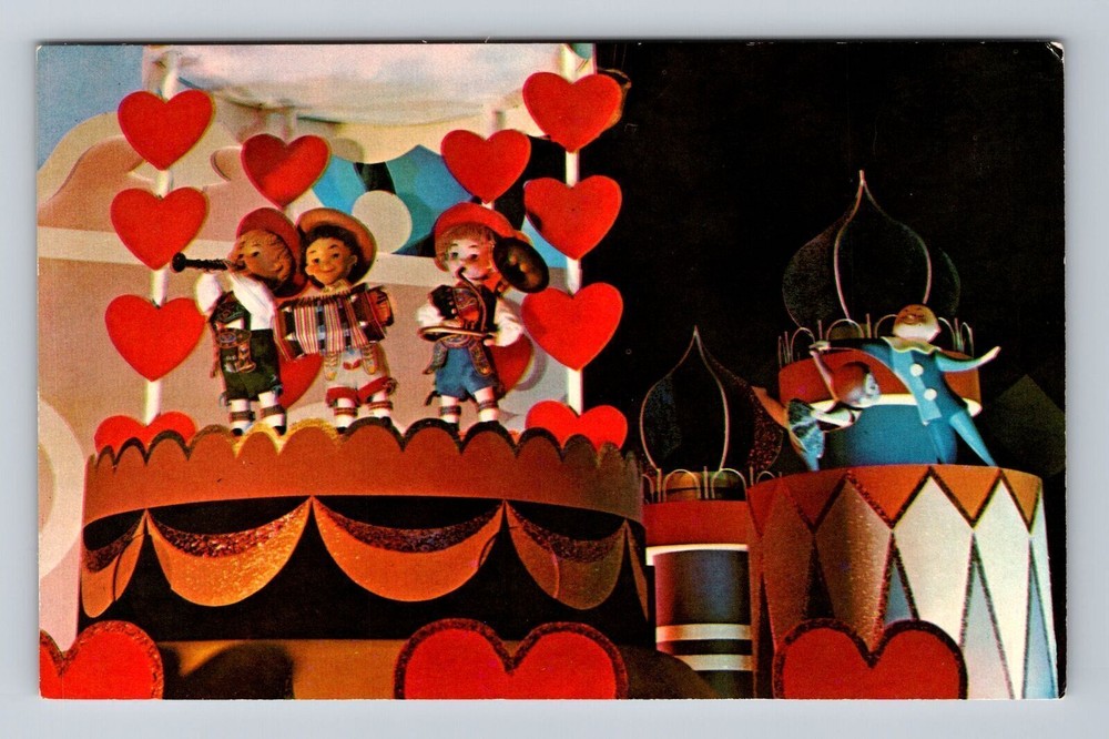 Vintage Disney World It's a Small World Ride Orlando FL Postcard