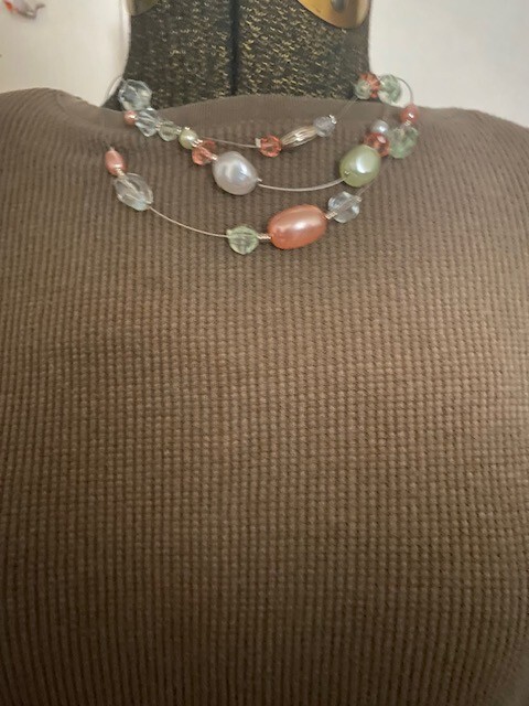 Paparazzi Pacific Pageantry Multi Necklace W/Matching Earrings